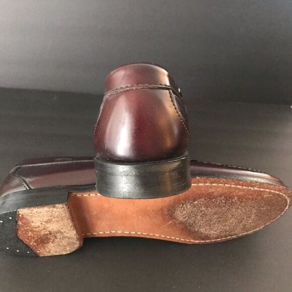 E T Wright Burgundy Tassle Loafers 9.5 A - Picture 8 of 8